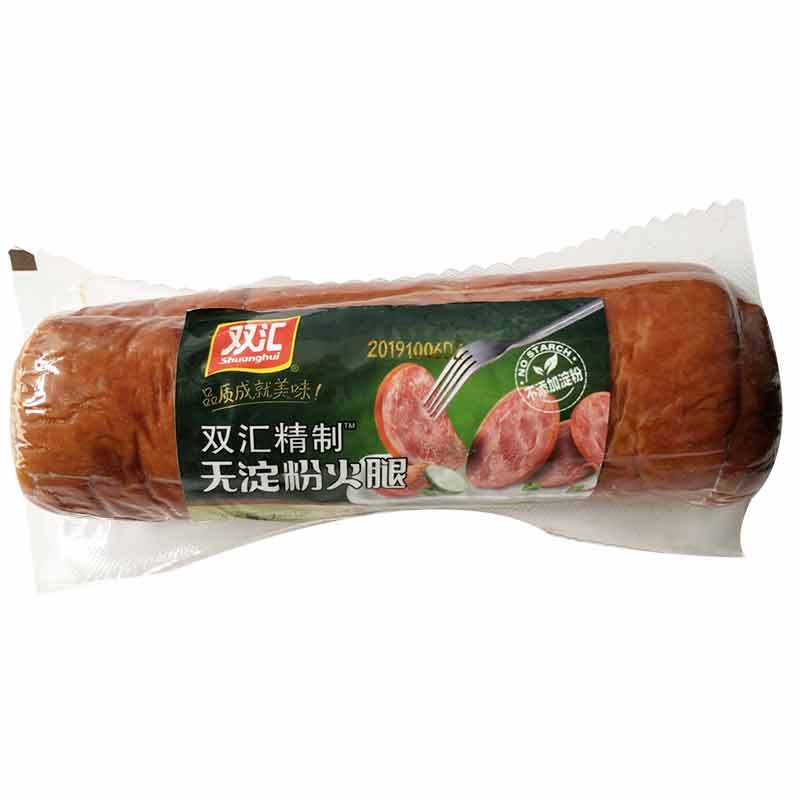 雙匯熱賣(mài)精制無(wú)淀粉火腿420g即食熟食煙熏風(fēng)味午餐肉配餐香腸
